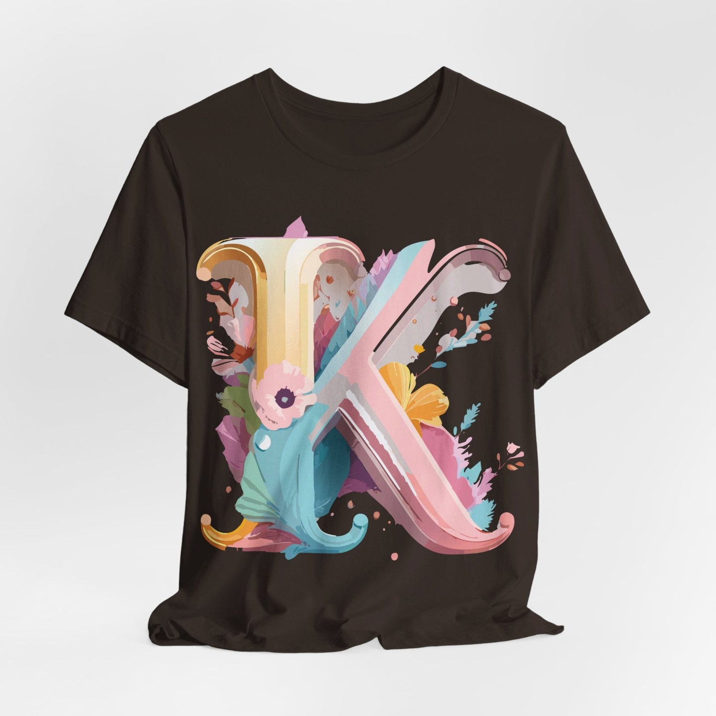 Letter K Shirt Unisex Graphic Tee With Vintage Inspired Artwork Adelpha Premium Comfort