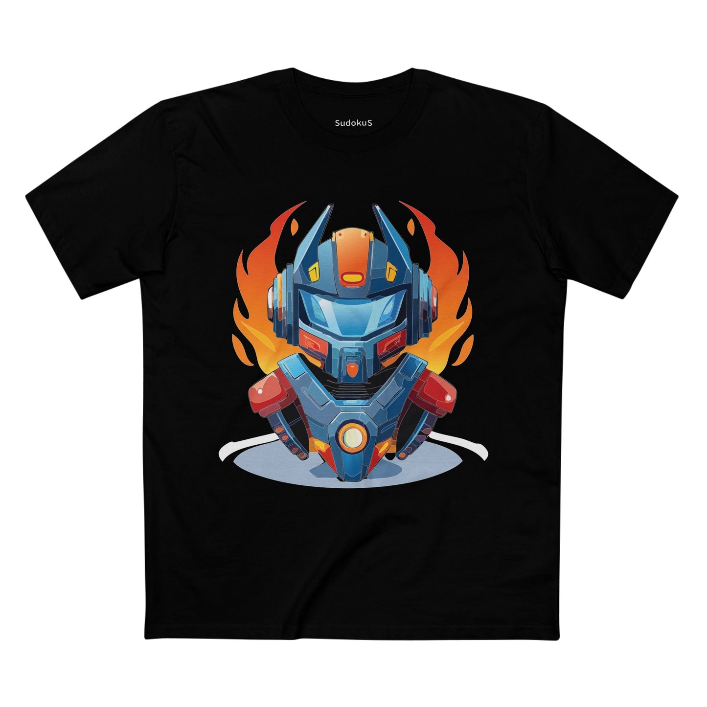 Cyborg Robot Graphic Unisex 100 Cotton Staple Tee 6