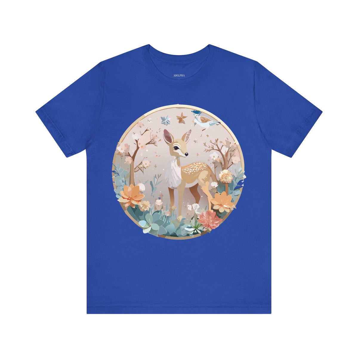 Medallion Graphic Unisex Cotton Bella+Canvas Tee with Art Design d76