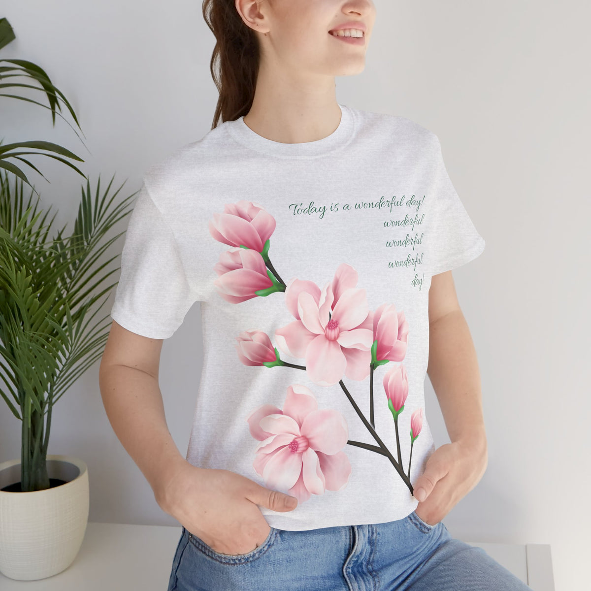 Floral Graphic Tee Shirt - Bella+Canvas Unisex 100 Cotton 55