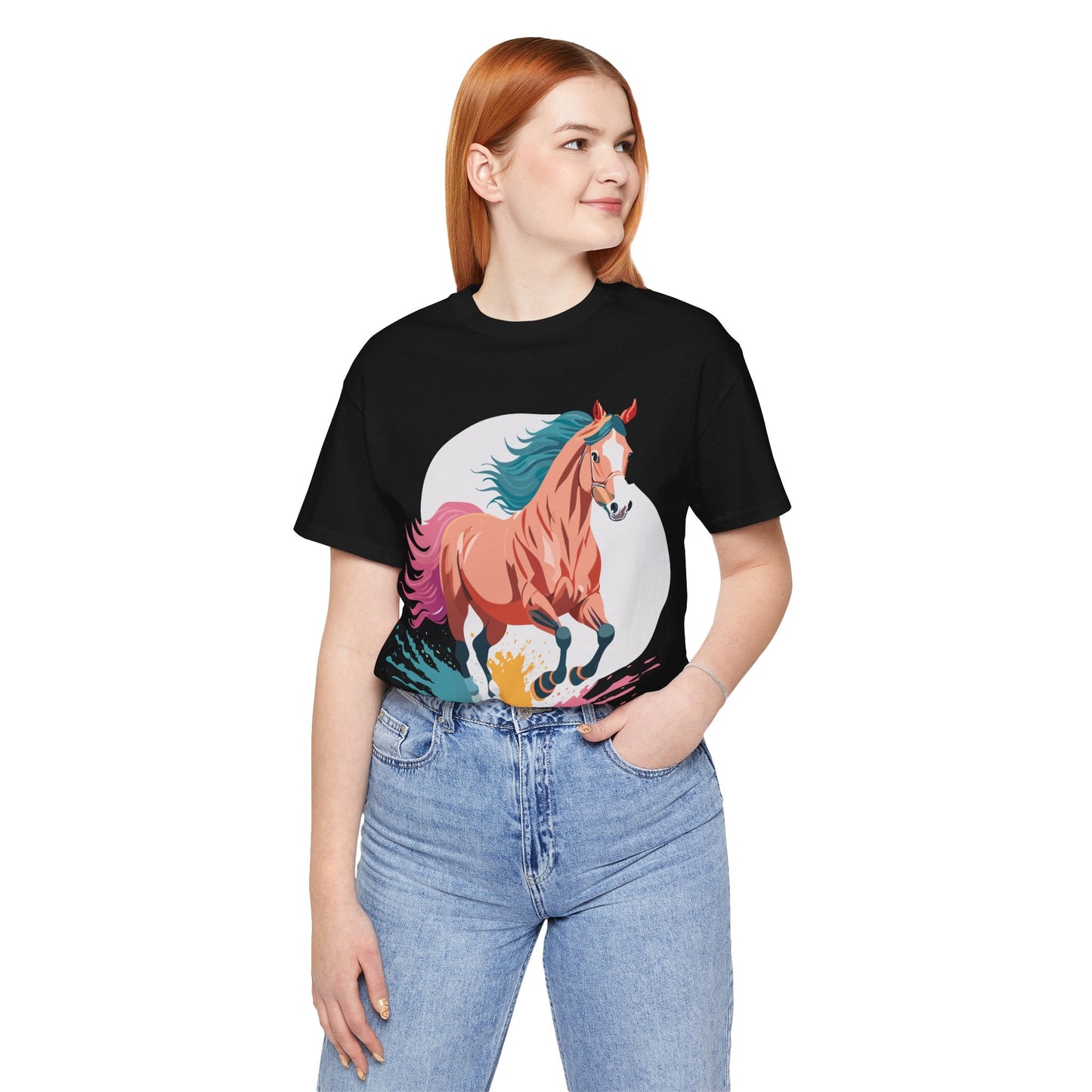 Horse Graphic T Shirt Unisex Adelpha Vintage Inspired Art Design Tee For Everyday Wear