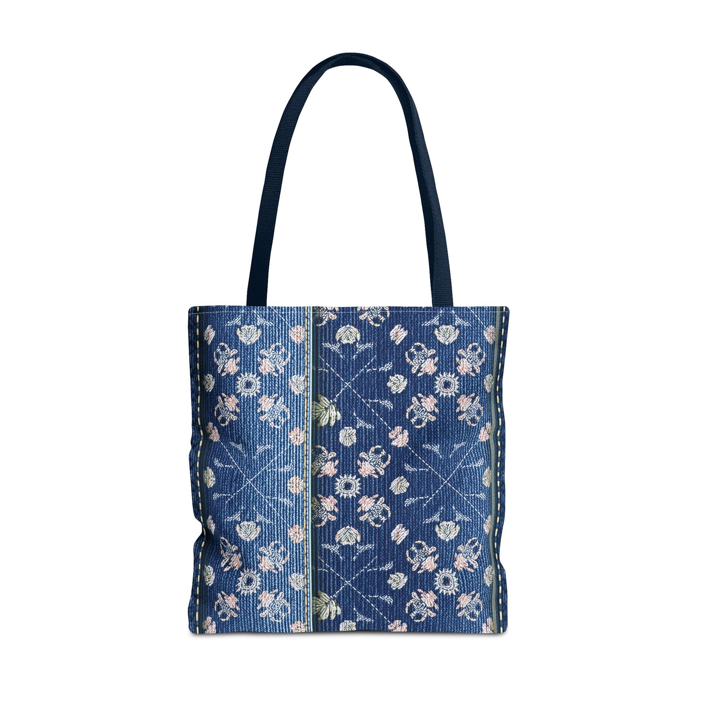 Denim Fabric Imitation Print Unisex Canvas Bag Poly Spun 3 Sizes Tote Bag 120