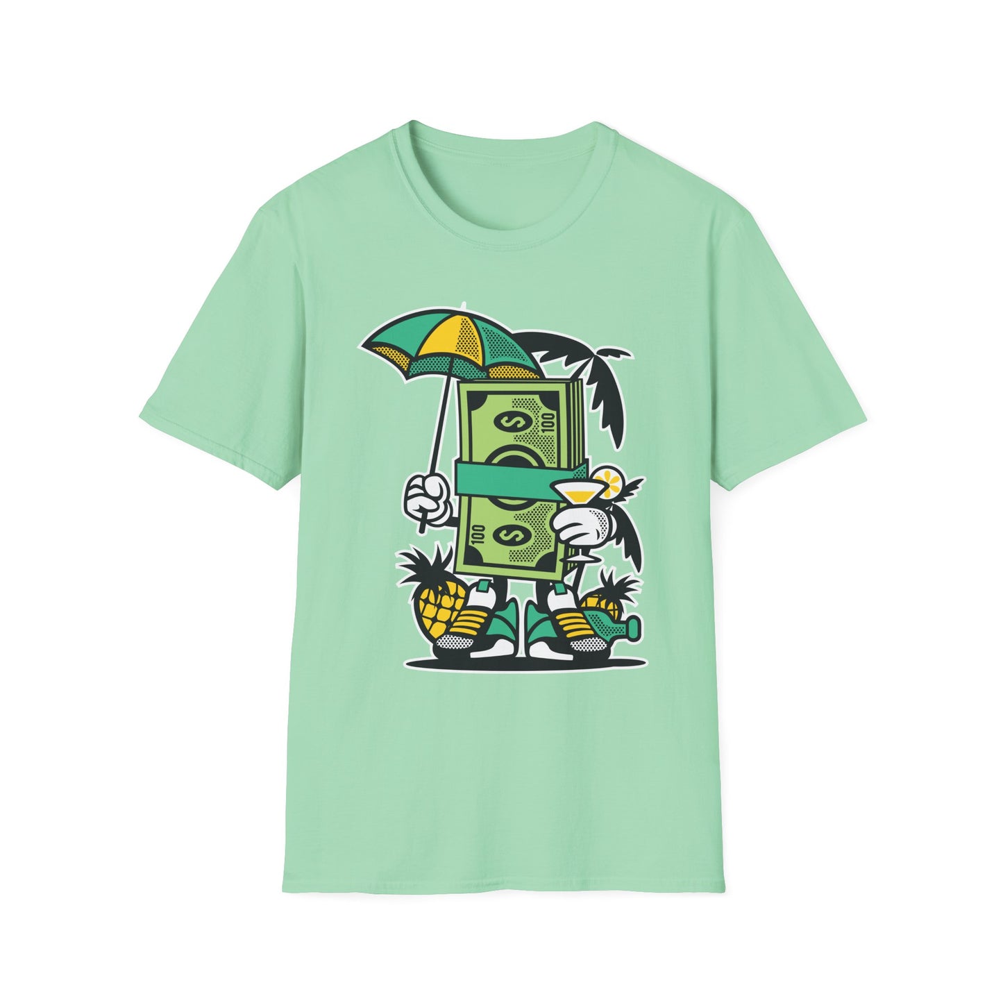 Unisex Cotton T-Shirt with Cartoon Graphic Design