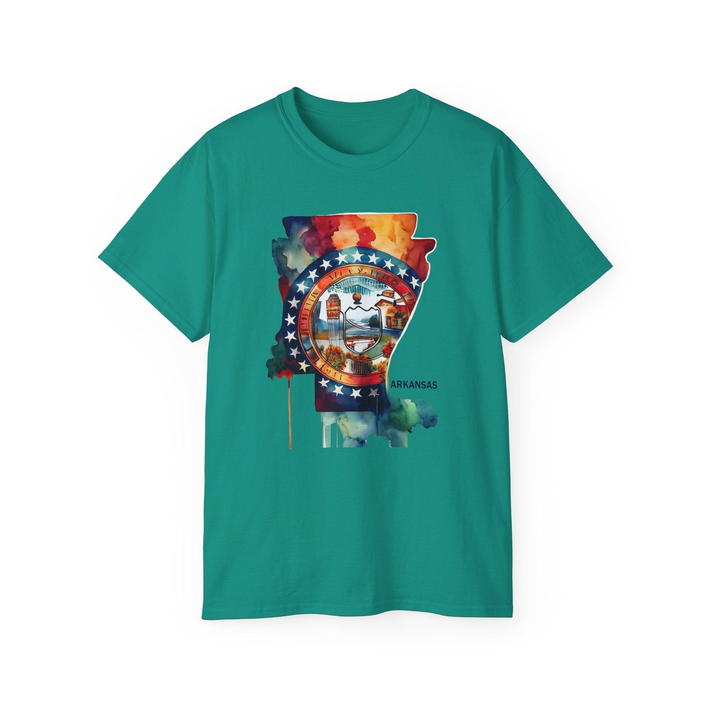 Arkansas Graphic Unisex Cotton T‑Shirt 1