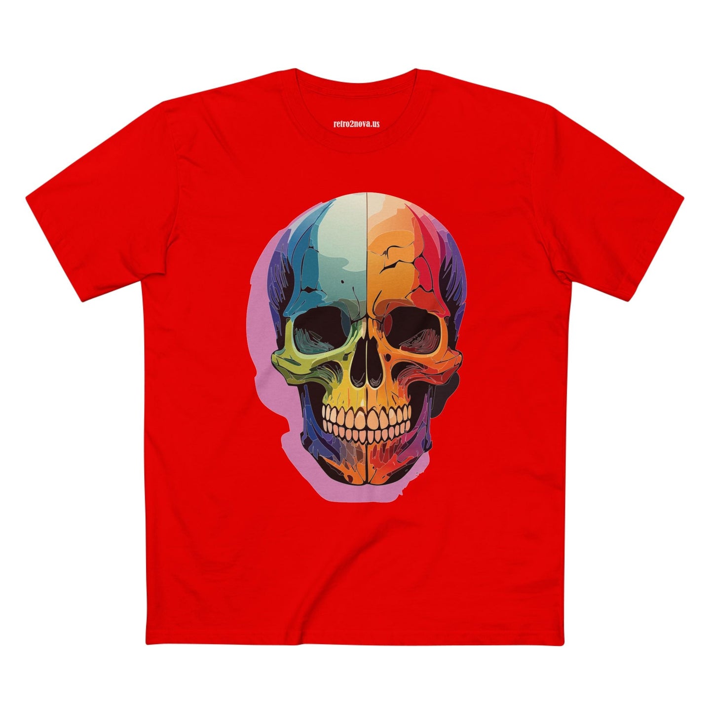 Skull Shirt Unisex Skeleton Tee Premium Cotton With Original Art Design Retro2Nova Collection