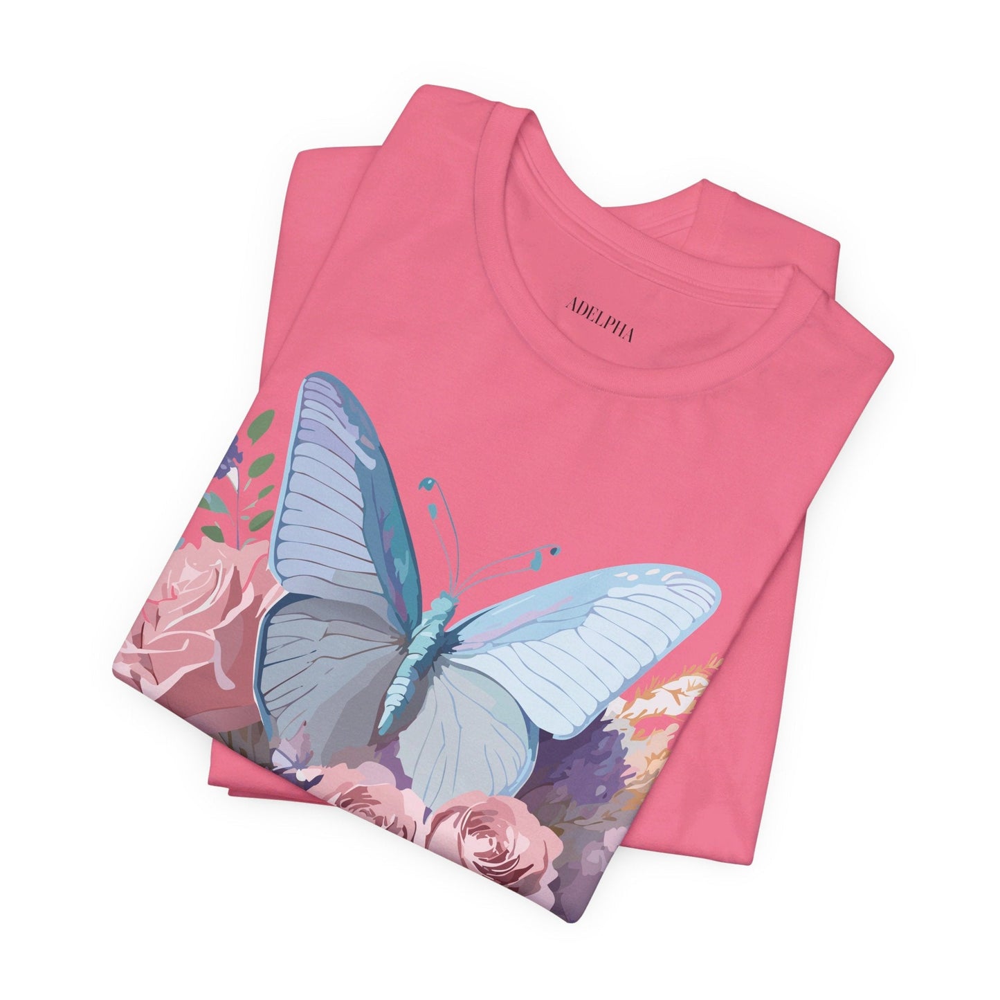 Butterfly Graphic Tee Unisex Jersey Shirt Adelpha Vintage Art Design