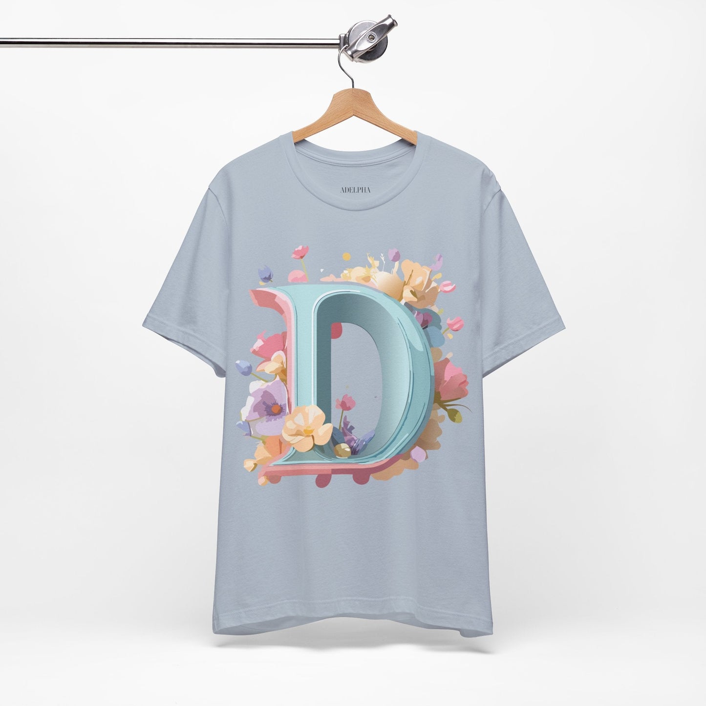 Letter D Graphic T Shirt Unisex Short Sleeve Art Design Tee By Adelpha Vintage Inspired Artwork