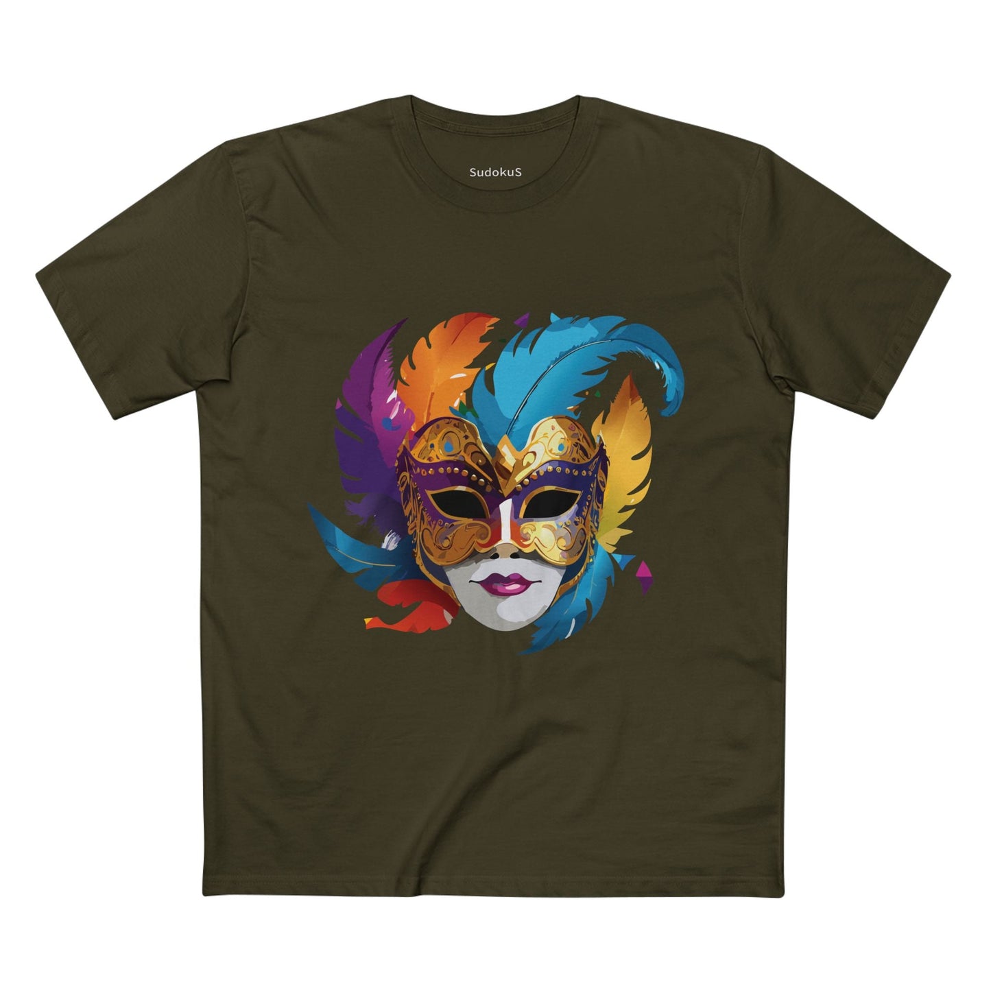Mask Graphic Unisex 100 Cotton Staple Tee 39