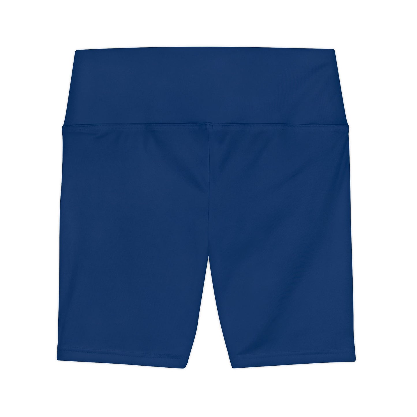 Regal Navy Women's Workout Shorts — Solid High-Waist Biker Shorts for Exercise & Everyday Wear