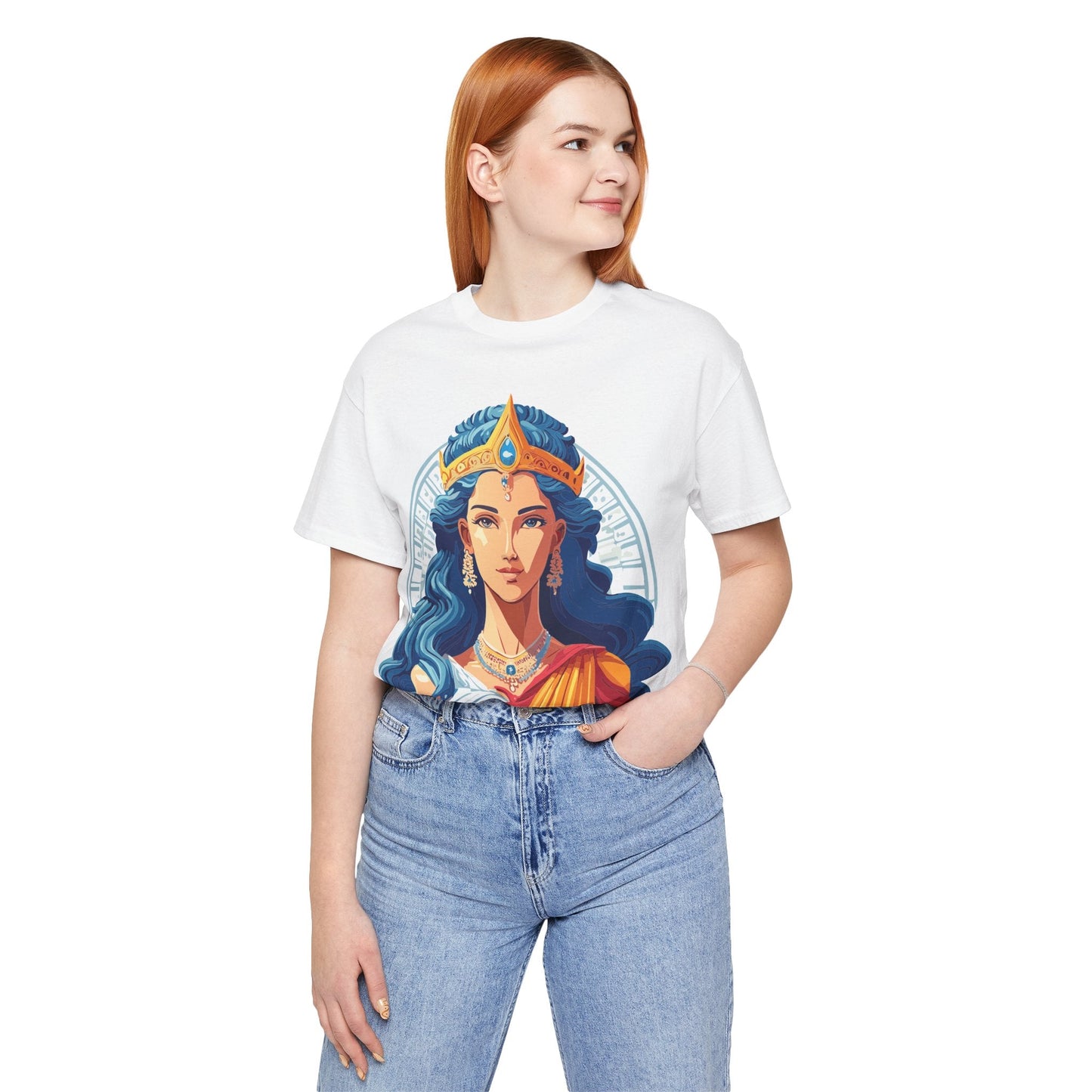 Hera Goddess Shirt Unisex Graphic Cotton Tee With Original Retro2Nova Artwork Soft Vintage Inspired