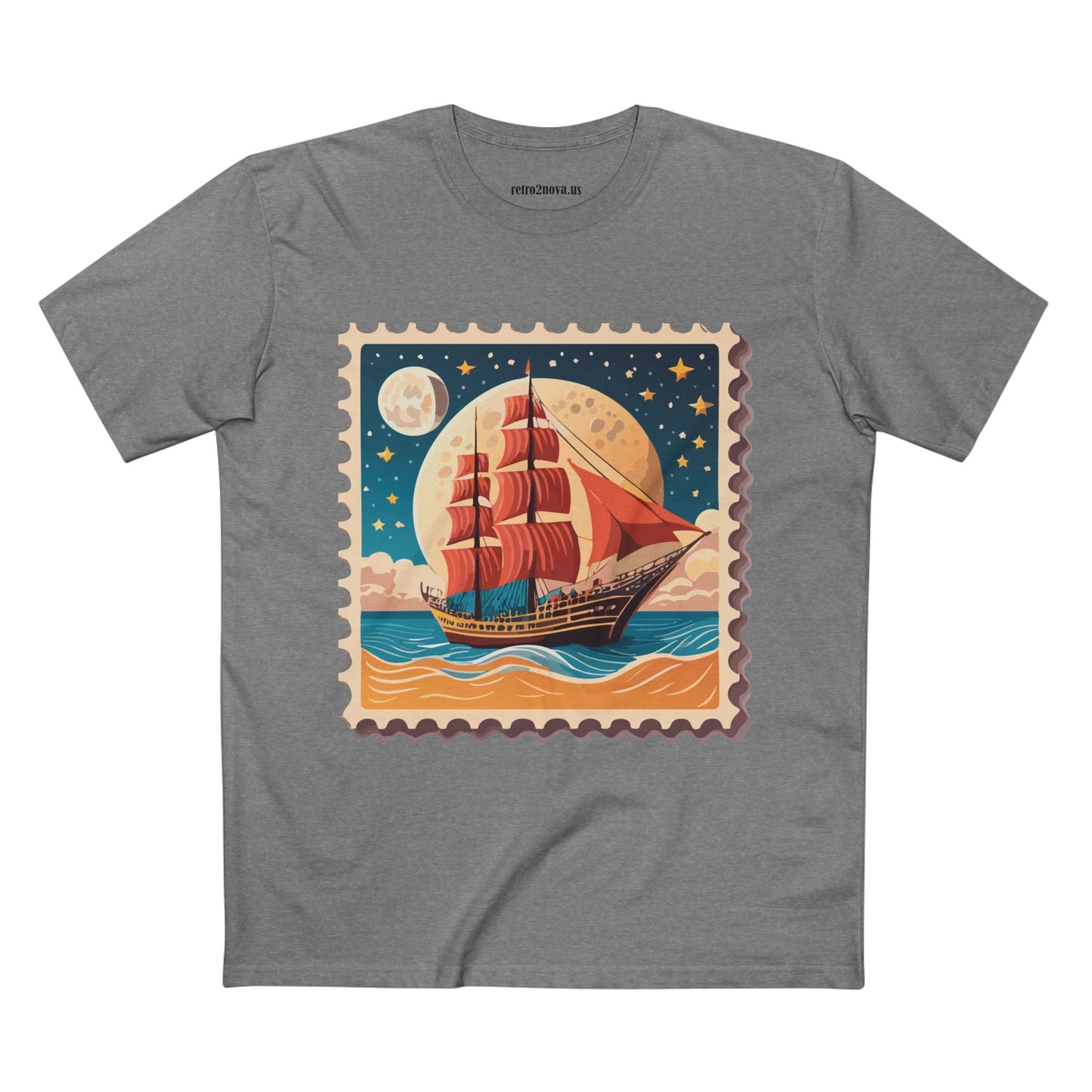 Stamp Shirt Postage Stamp Tee Unisex Premium Cotton Original Art Design By Retro2Nova