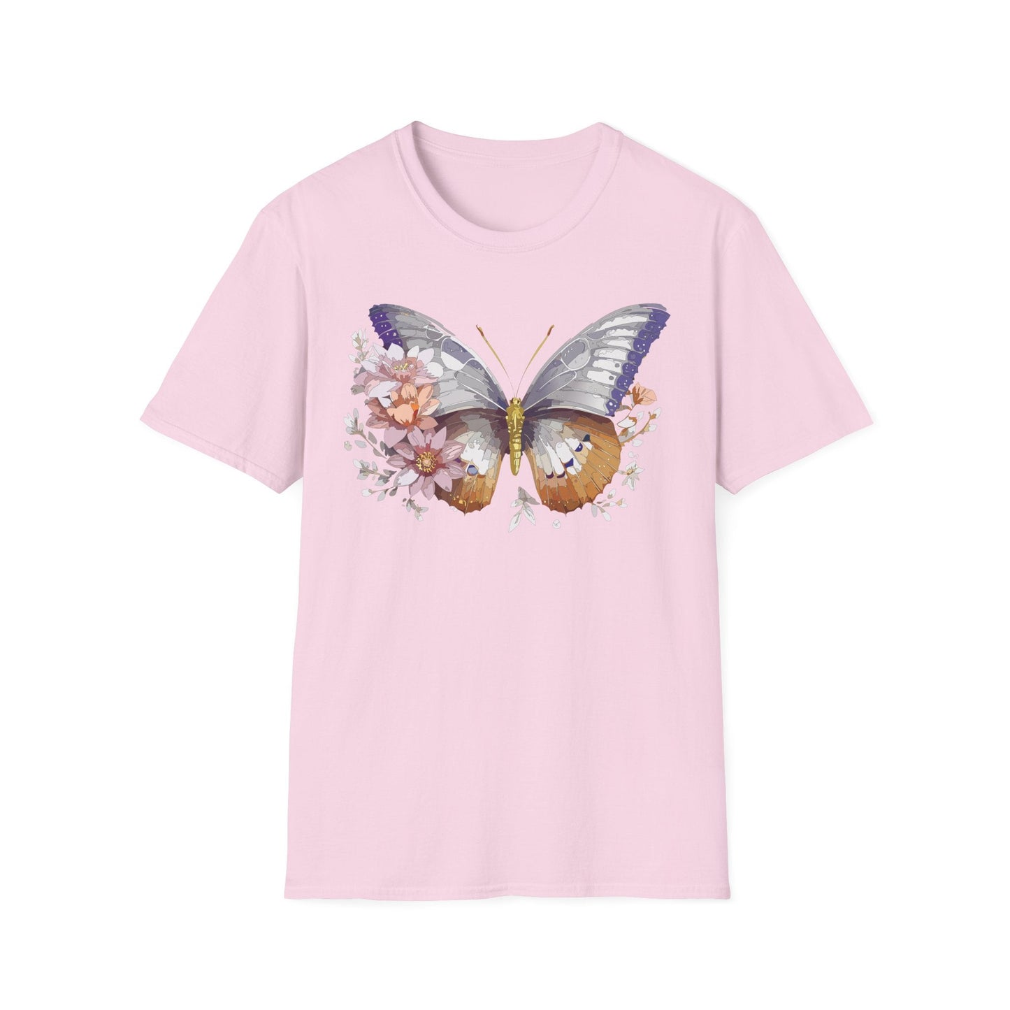 Butterfly Shirt Unisex T Shirt 100 Percent Ring Spun Cotton Gildan Softstyle Tee