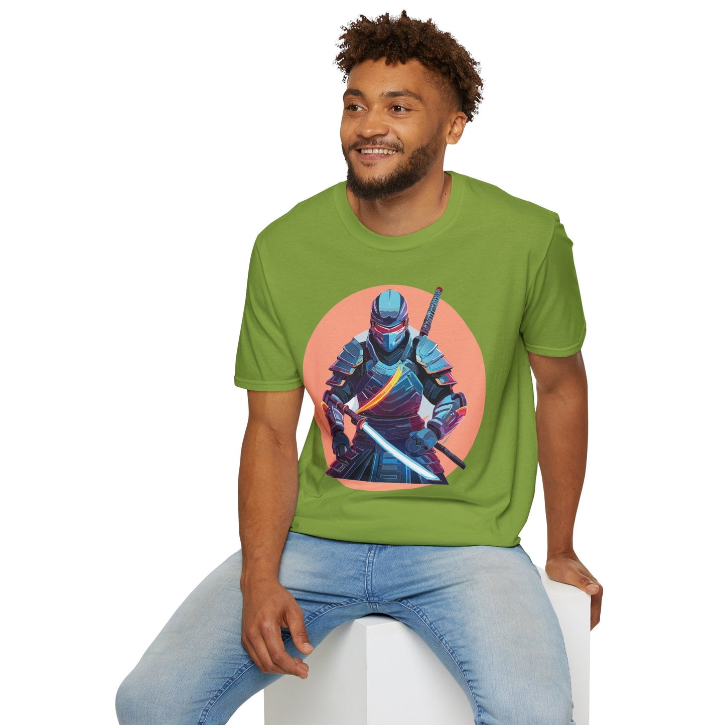 Samurai Shirt Unisex T Shirt 100 Percent Ring Spun Cotton Softstyle Tee Gildan 64000
