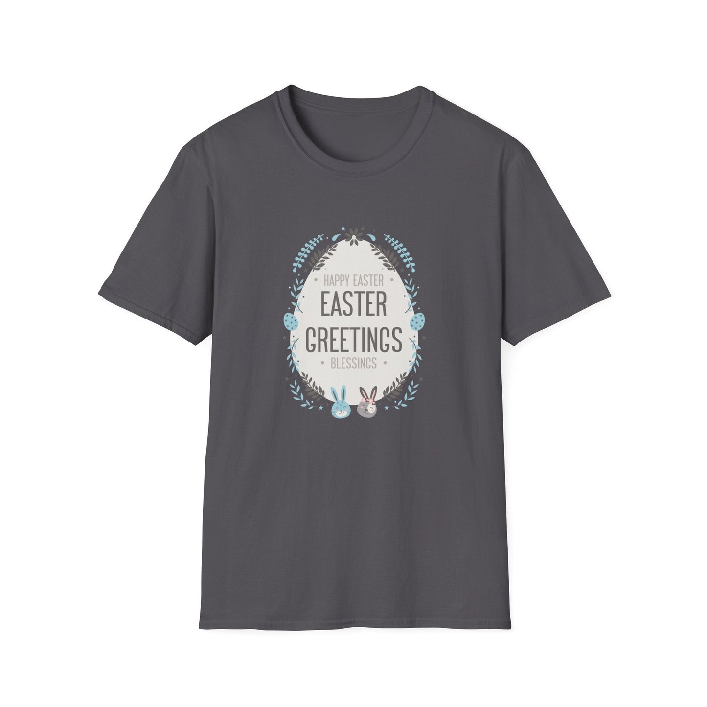 Gildan Easter Unisex Softstyle 64000 T Shirt With Easter Print Design Short Sleeve Tee Edition