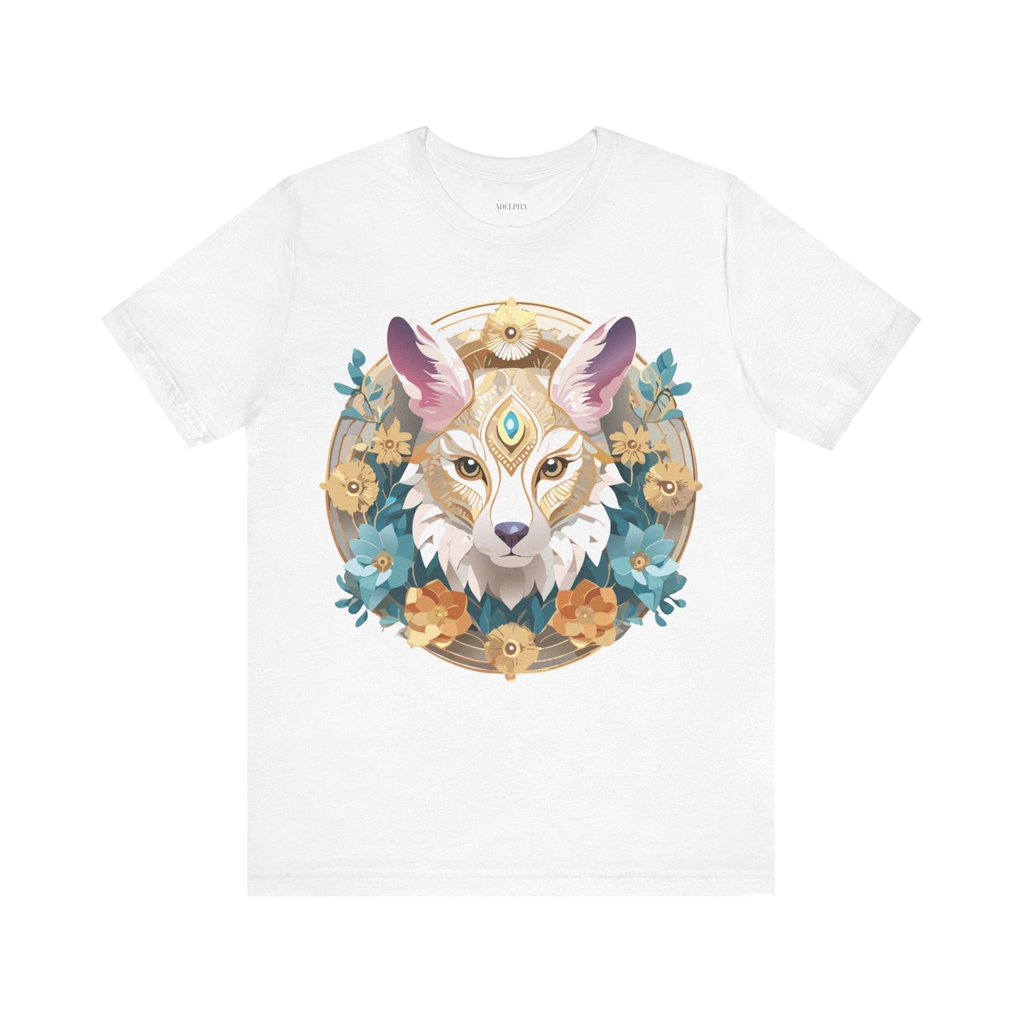 Medallion Graphic Unisex 100 Cotton Vintage Animal Medal Artwork Tee 84