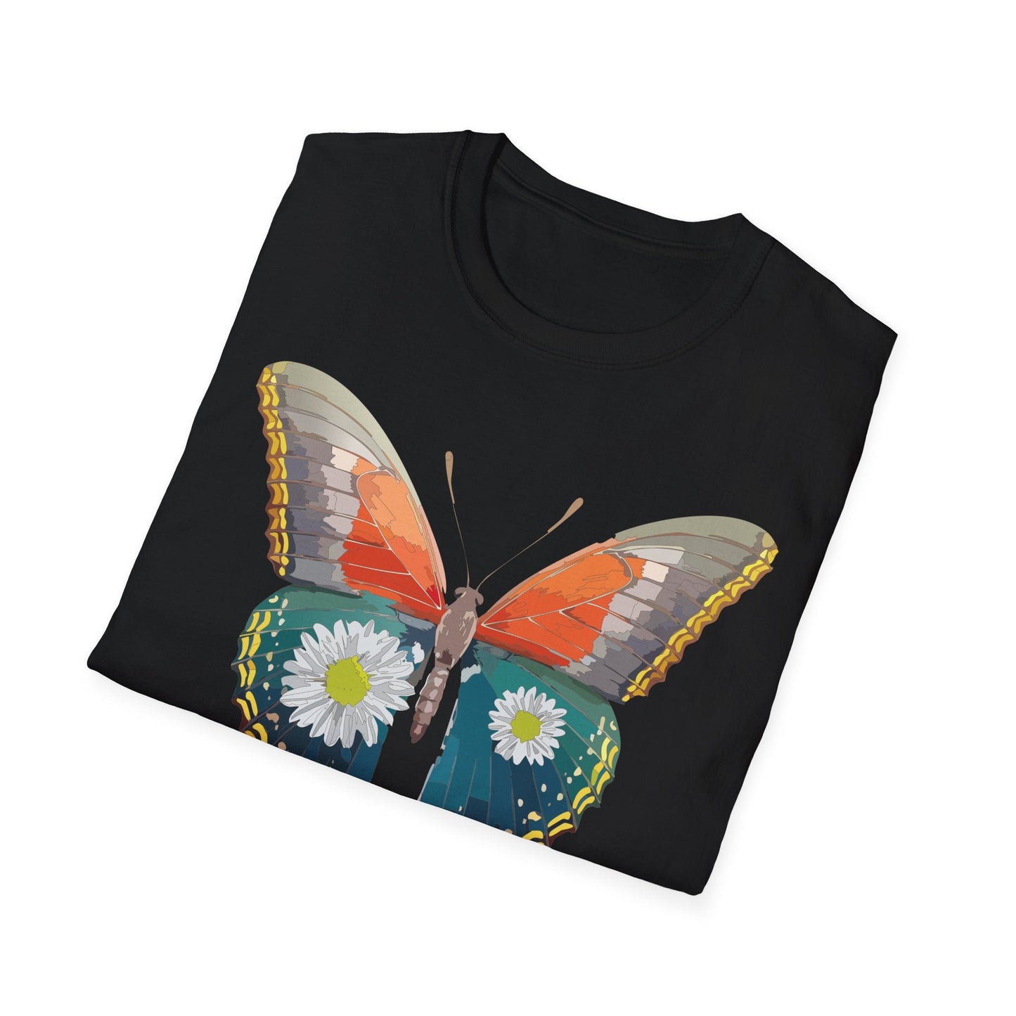Butterfly Shirt Unisex Gildan Softstyle 64000 Short Sleeve T Shirt Monarch Design