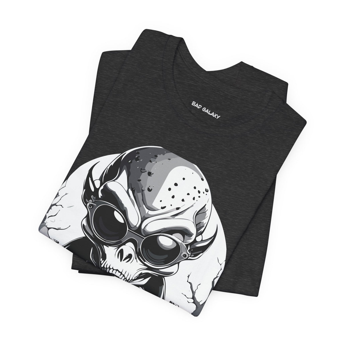 Alien Graphic Unisex Cotton Bella+Canvas Tee with Art Design b70