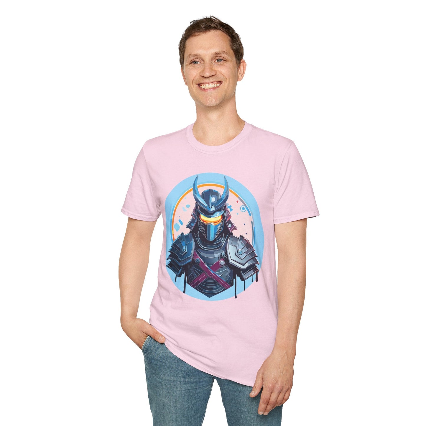 Samurai T Shirt Unisex Softstyle 64000 Tee Lightweight Comfortable 100 Percent Ring Spun Cotton