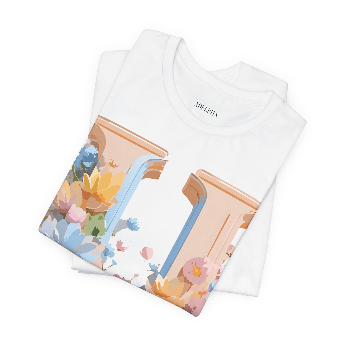 Letter U Graphic Unisex Cotton Bella+Canvas Tee with Art Letter Design