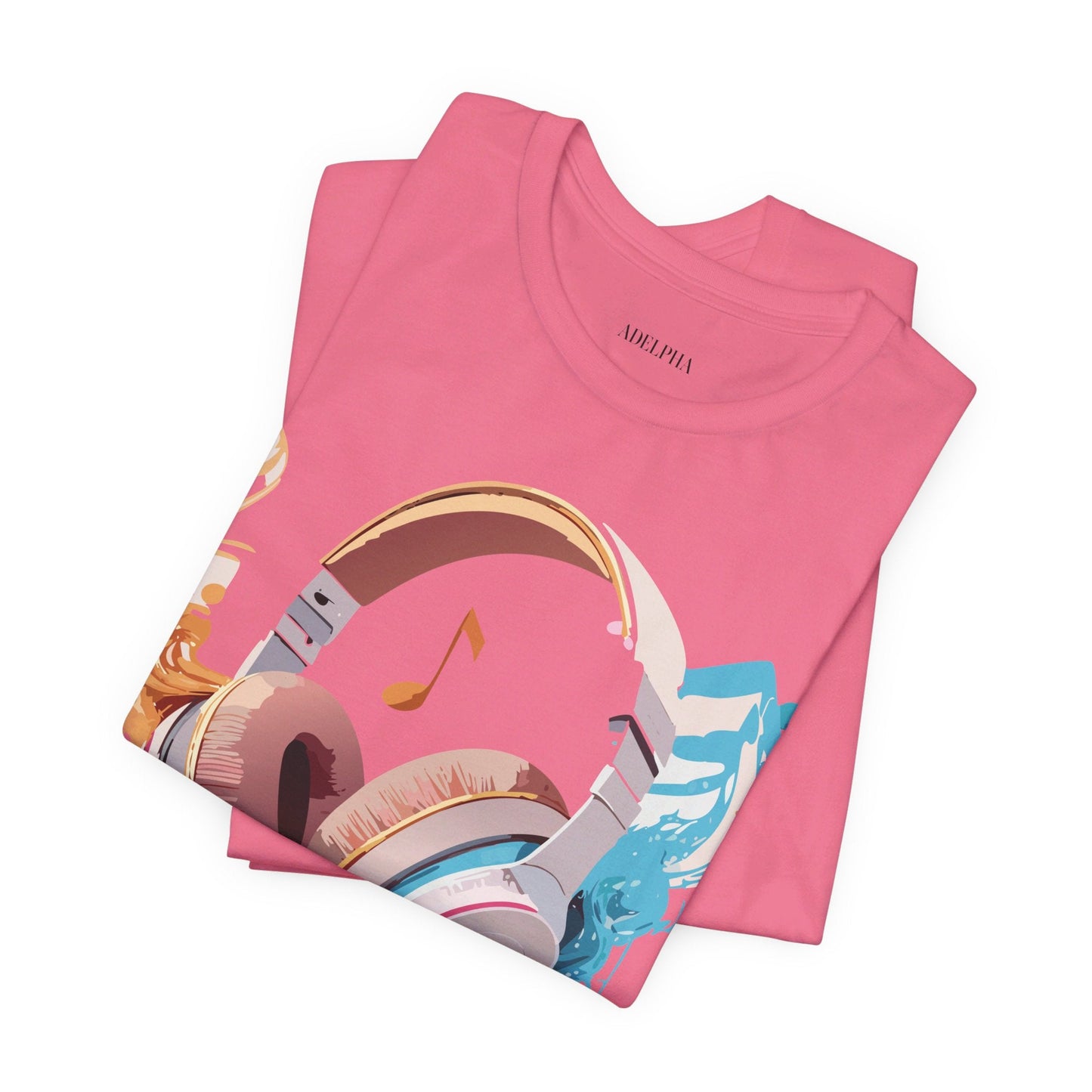 Unisex Graphic T Shirt With Vintage Music Inspired Artwork From Adelpha Short Sleeve Tee