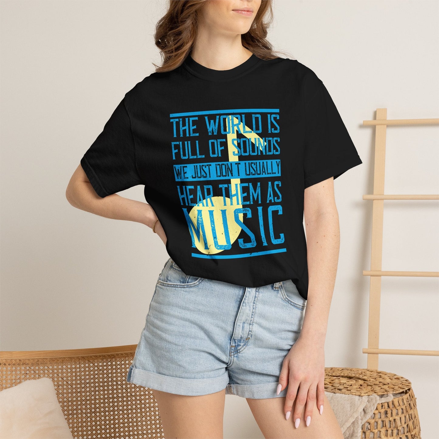 Music Graphic Design Unisex Cotton T-shirt m45