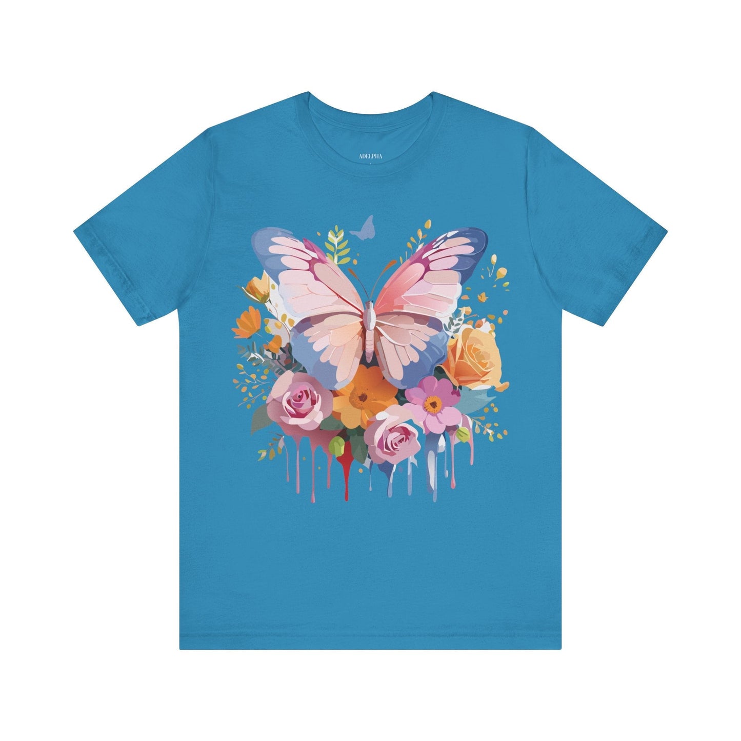 Butterfly Graphic Tee Unisex Short Sleeve Jersey Shirt By Adelpha
