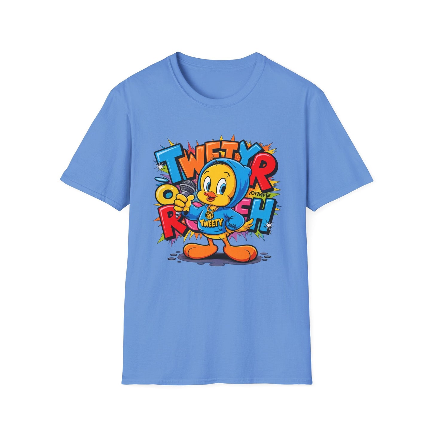 Cartoon T Shirt With Animation Funny Animals Tee Unisex Gildan Softstyle 64000 Pro
