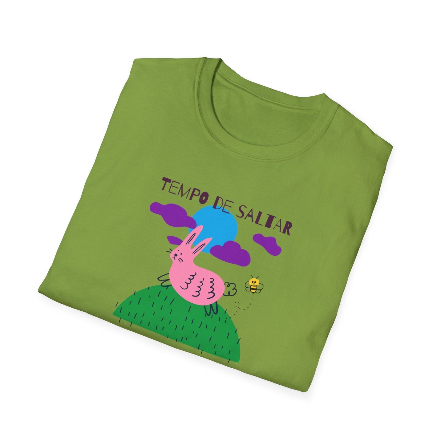 Funny Easter T Shirt Unisex Softstyle 64000 Art Design With Easter Prints 100 Percent Ring Spun Cotton