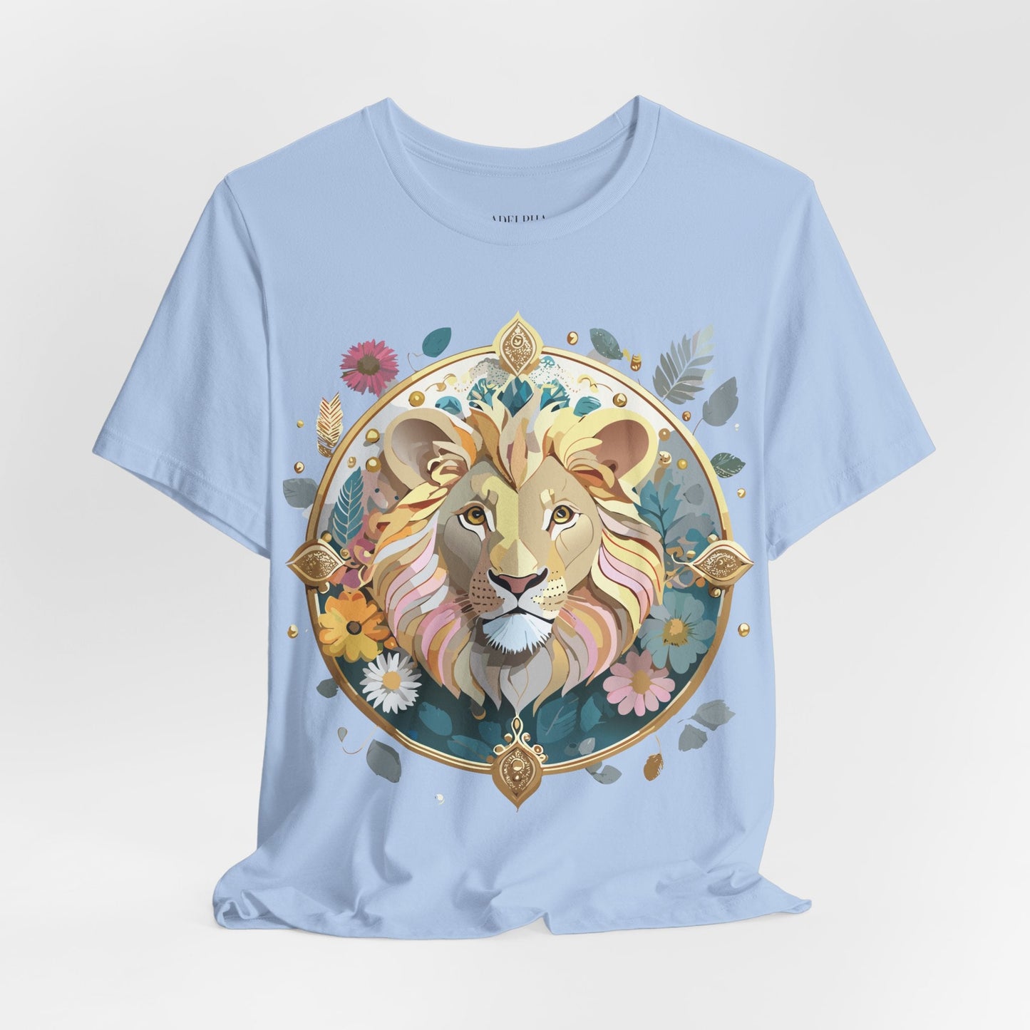 Medallion Graphic Unisex 100 Cotton Vintage Animal Medal Artwork Tee 64