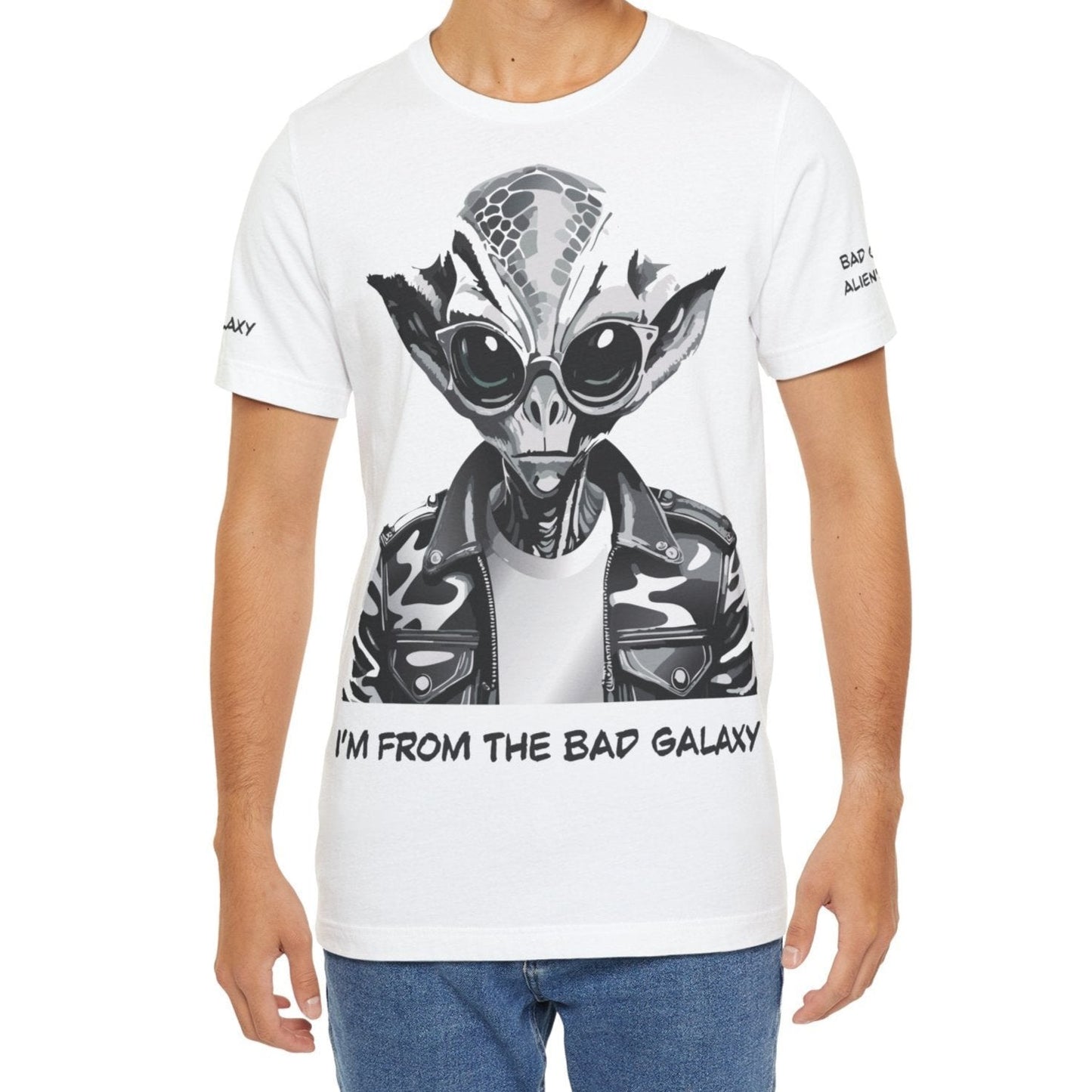 Alien Tee Shirt From Bad Galaxy Made To Order 100 Percent Cotton Eco Friendly Inks