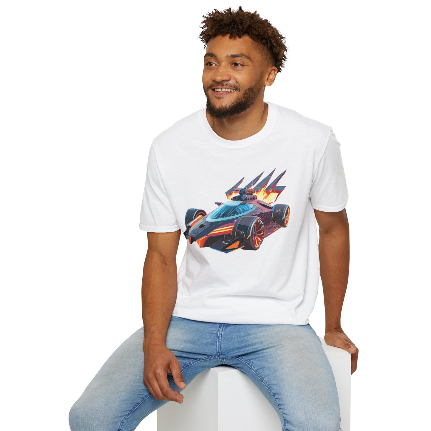 Car T Shirt Unisex Softstyle Cotton Tee With Cars Graphic Hot Wheels Design For Men Women