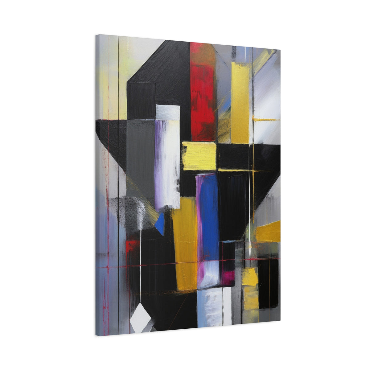 Abstract Geometric Painting Print Canvas 20x24,20x30,24x30 24x32,24x36,30x40 32x48,36x48,40x60 Pine-Wood Inner Frame ABS-36