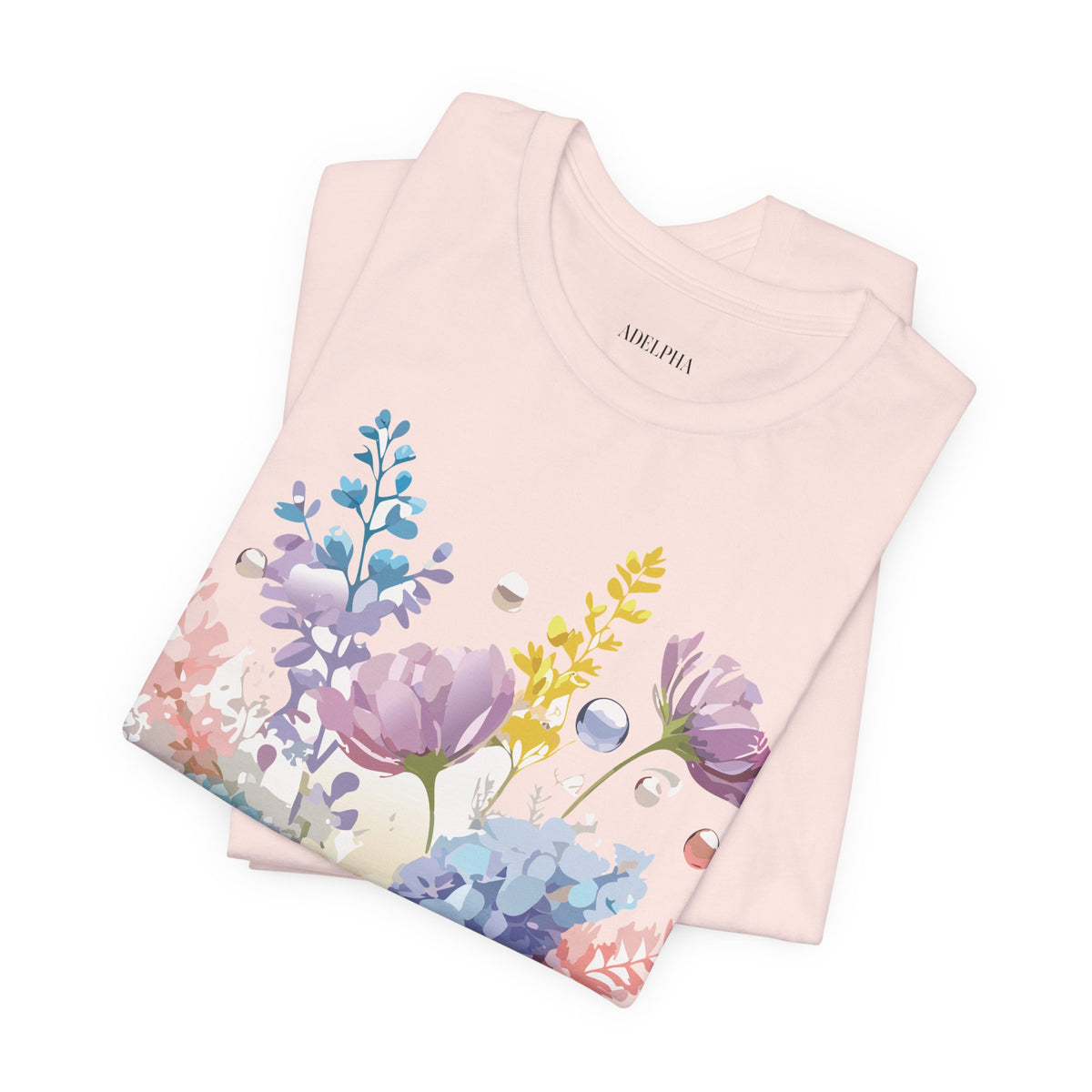 Floral Graphic Tee Shirt - Bella+Canvas Unisex 100 Cotton 6
