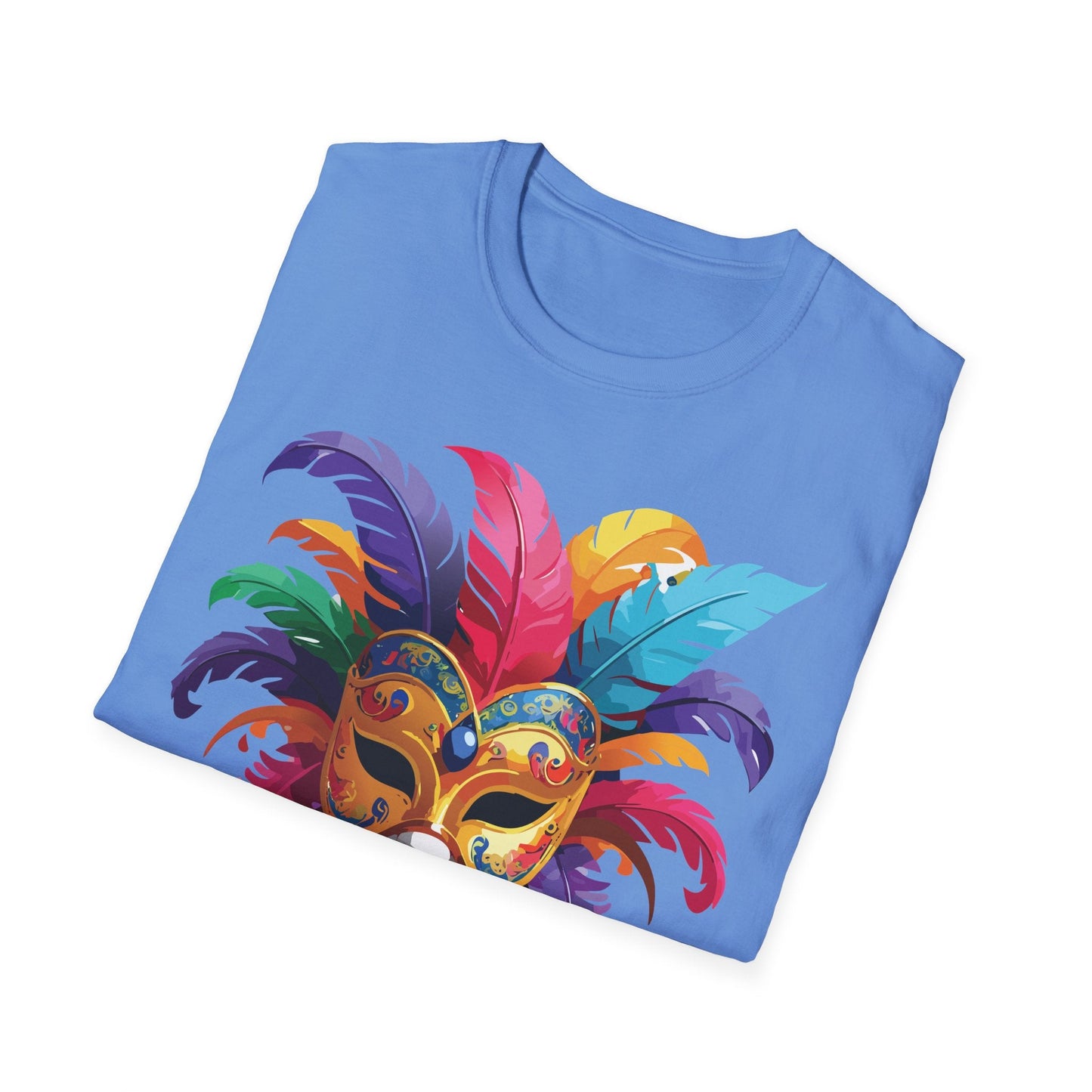 Mask Graphic Unisex Cotton Masquerade Design Artwork Tee 9