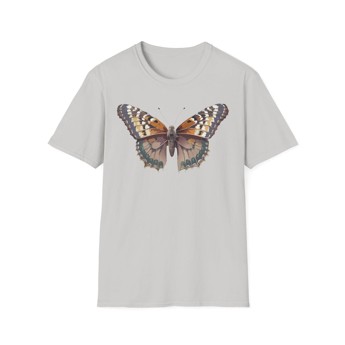Butterfly Illustration T-Shirt — Vintage Monarch Nature Graphic Tee Unisex 100 Cotton Gildan T-Shirt