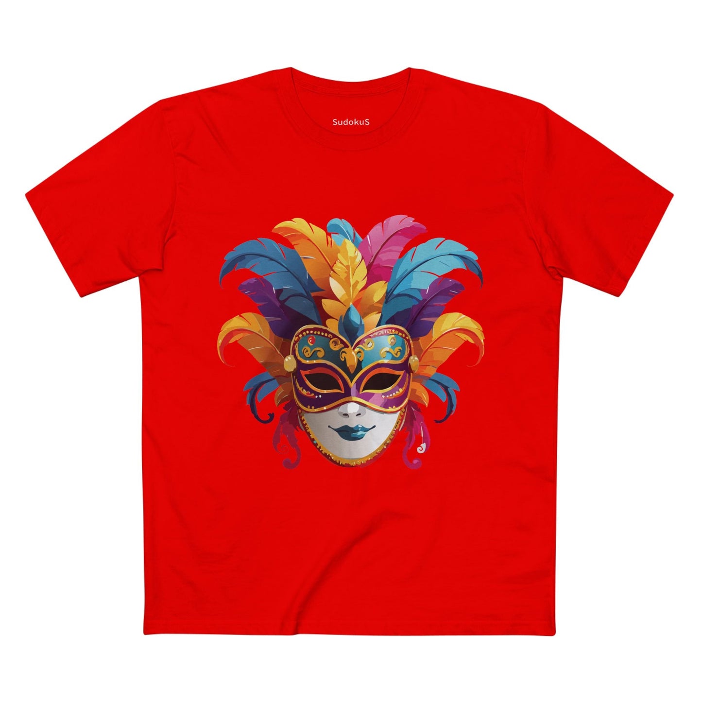 Mask Graphic Unisex 100 Cotton Staple Tee 13
