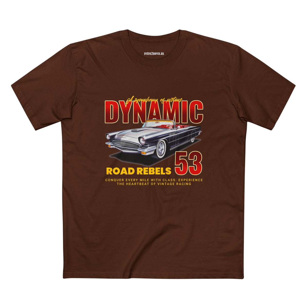 Retro Car Vintage Graphic Tee Staple Unisex 100 Cotton Tee Shirt - RC-15