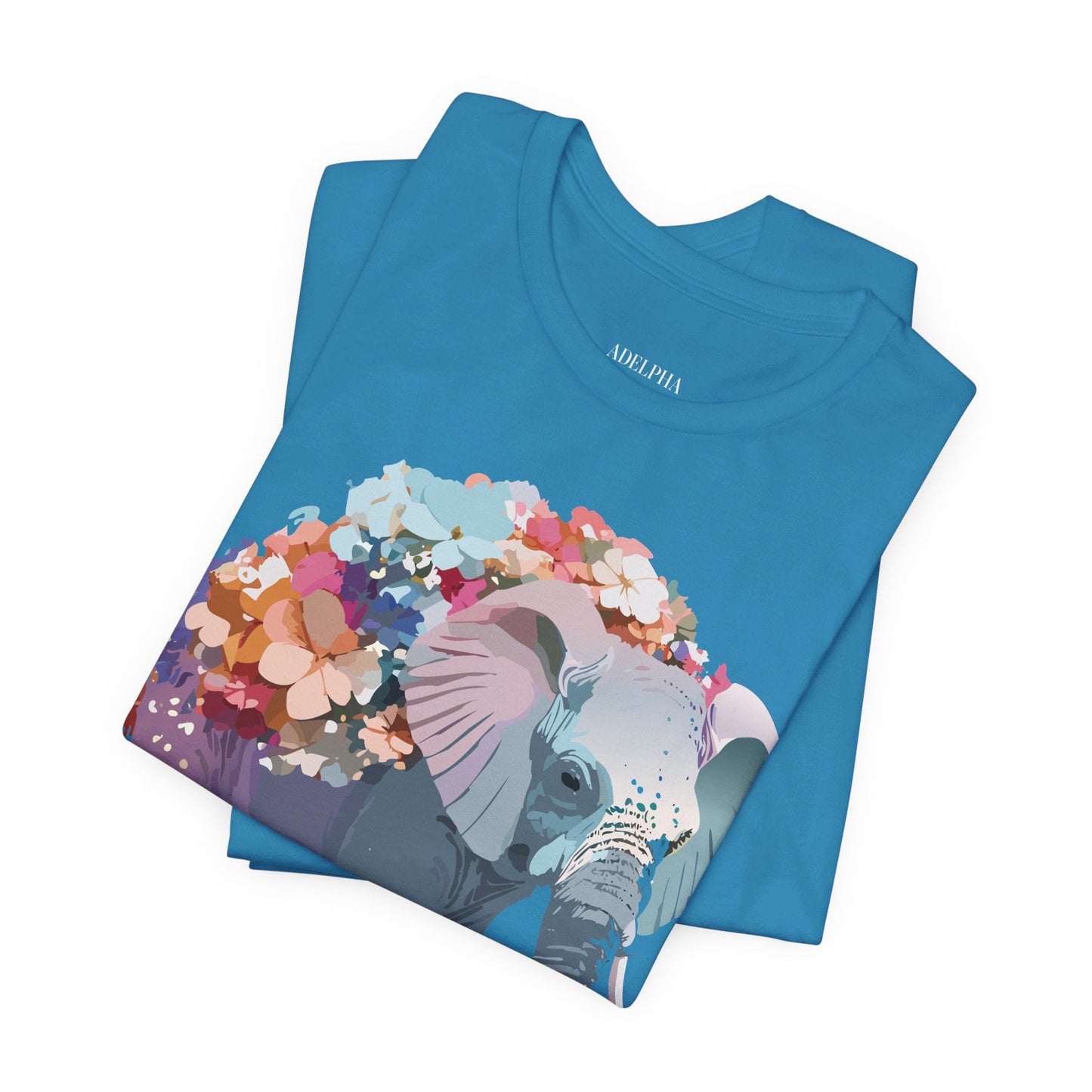 Elephant Graphic T Shirt Unisex Vintage Inspired Adelpha Artwork Short Sleeve Tee