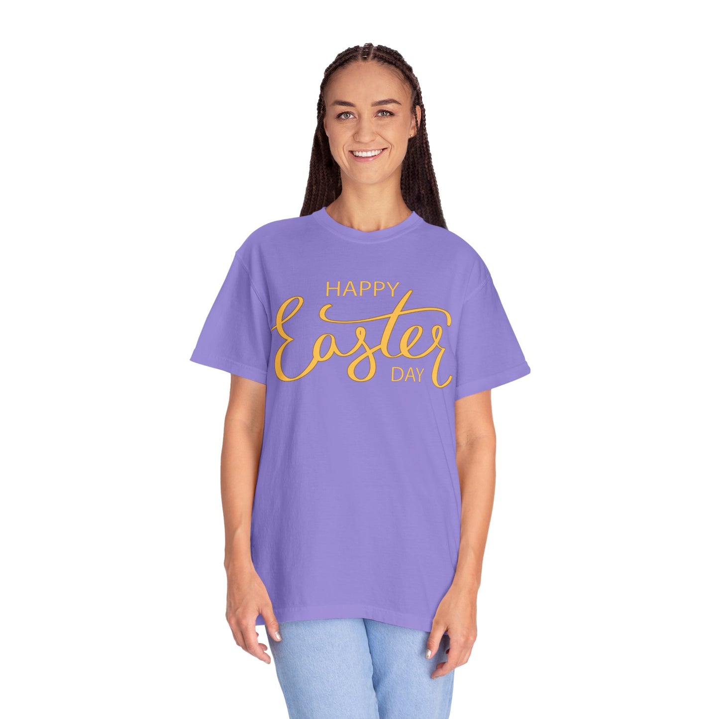Happy Easter Day T-Shirt, Tee Shirt with Easter Signature, T Shirt with Easter Prints, Tee Shirt with Easter Design