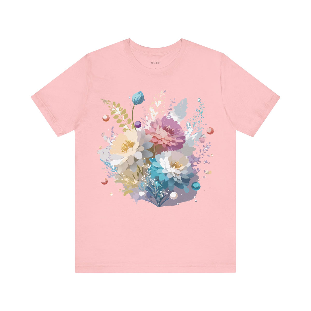 Floral Graphic Tee Shirt - Bella+Canvas Unisex 100 Cotton 8