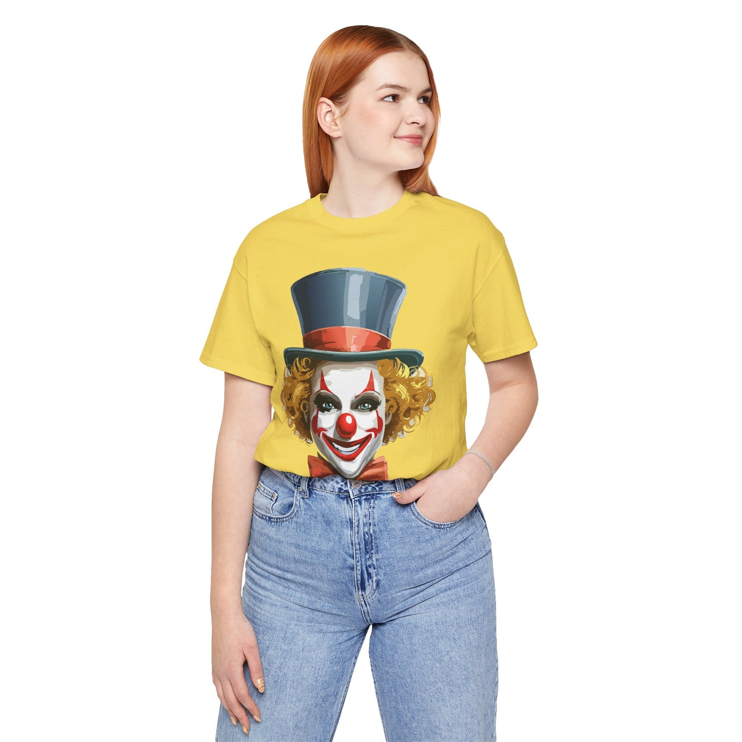 Clown Shirt, Funny Shirt, T-Shirt with Clown, Funny Art Design Tee, Circus Tees, Circus T-Shirt, Unisex Humor Wear 11