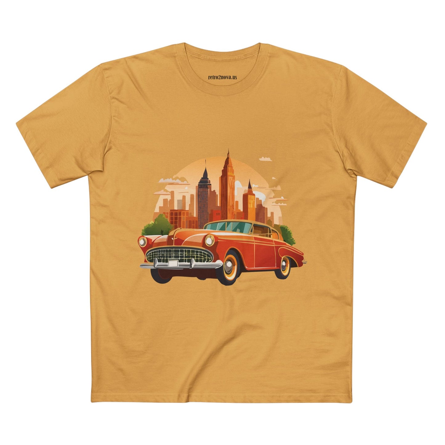 Retro Car Shirts Vintage Car Shirts RC1 Unisex Premium Cotton Tee With Original Art Design
