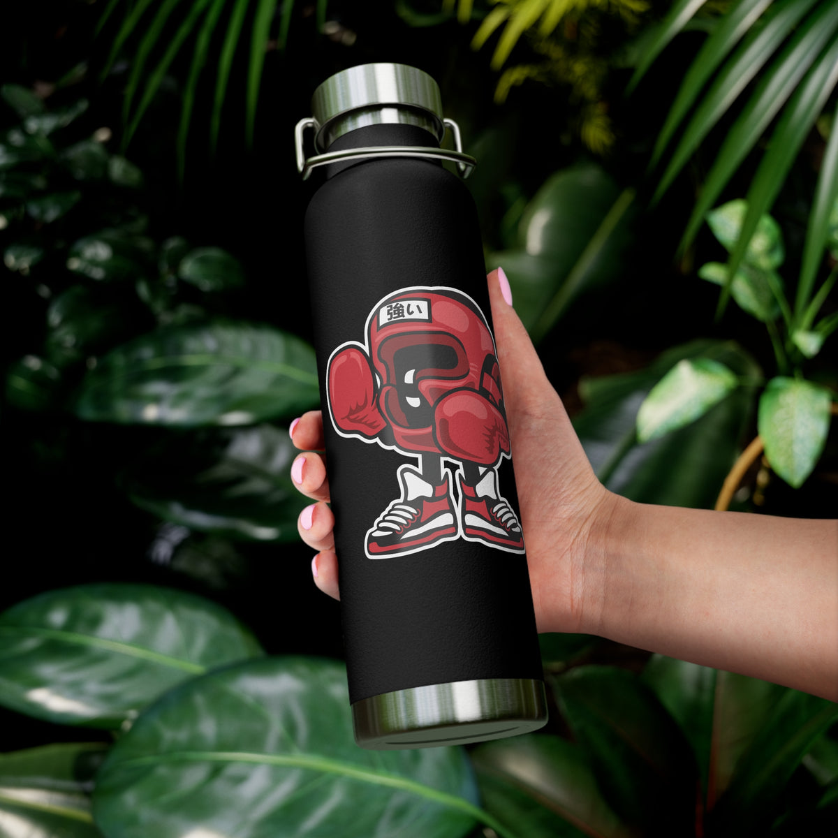 22oz Copper Insulated Water Bottle with Cartoon Design - CV7