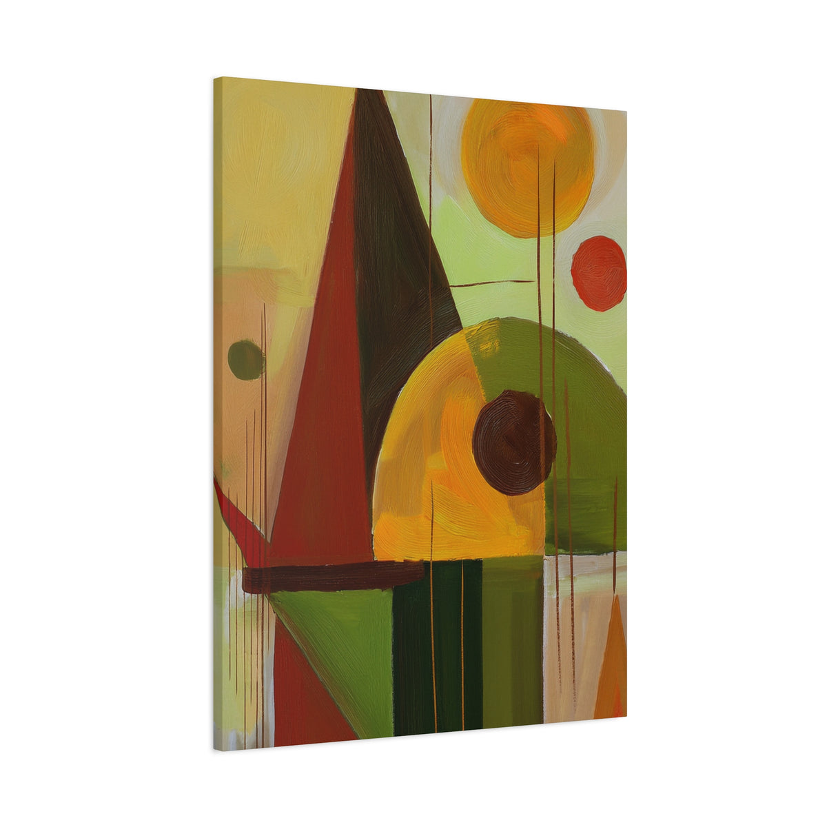 Abstract Geometric Painting Print Canvas 20x24,20x30,24x30 24x32,24x36,30x40 32x48,36x48,40x60 Pine-Wood Inner Frame ABS-60