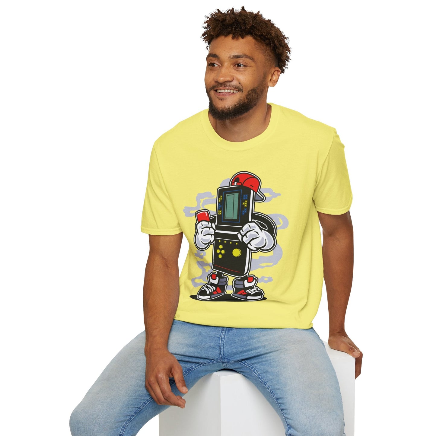 Cartoon T Shirt Animation Funny Unisex Softstyle 100 Percent Ring Spun Cotton Tee