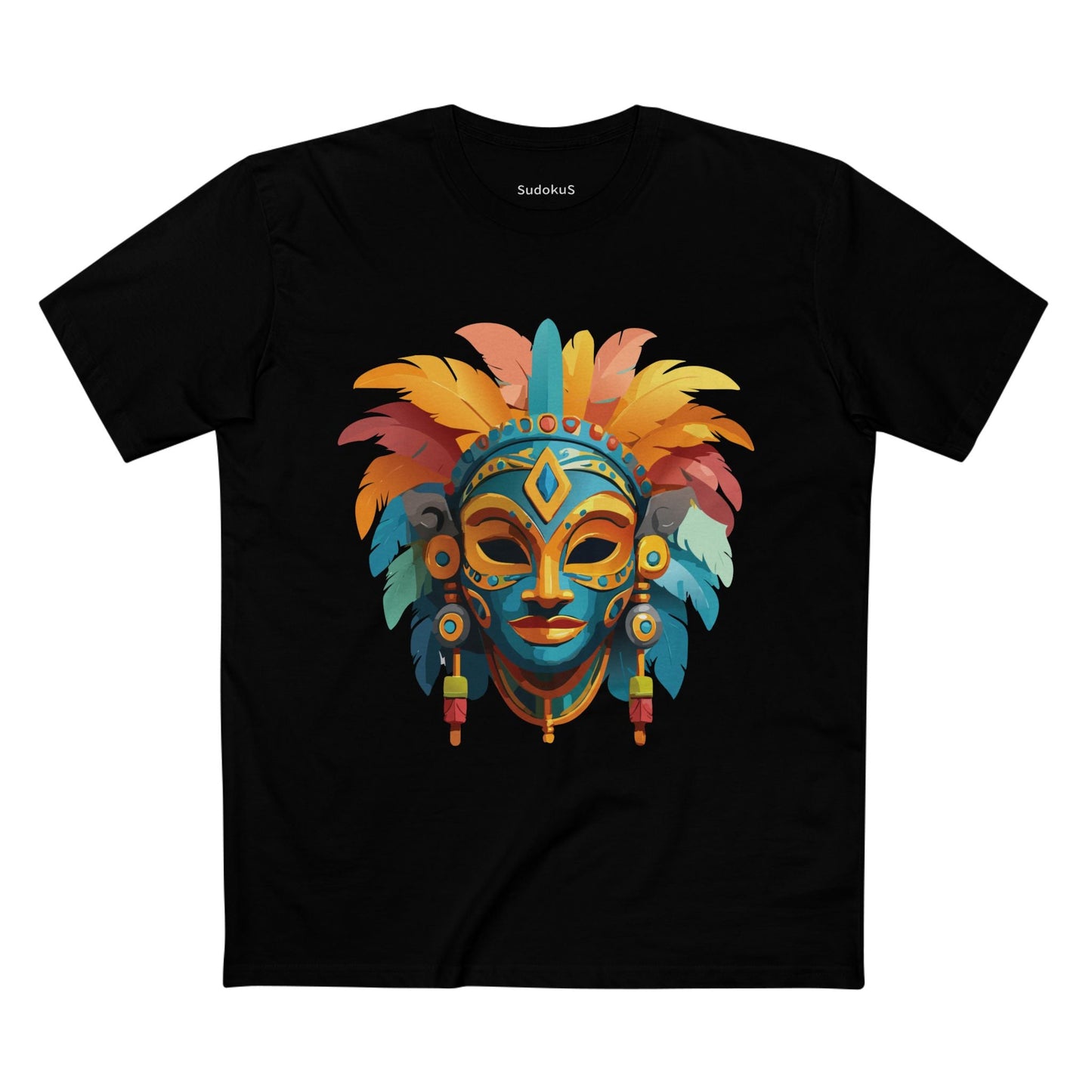 Mask Graphic Unisex 100 Cotton Staple Tee 2