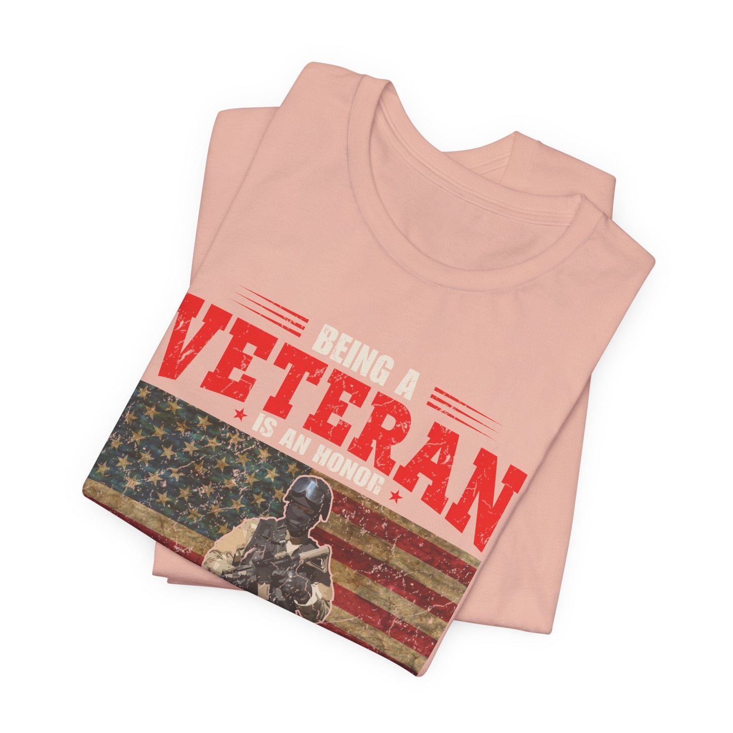 Army Veteran Patriotic Graphic Design Unisex Cotton T-Shirt v34
