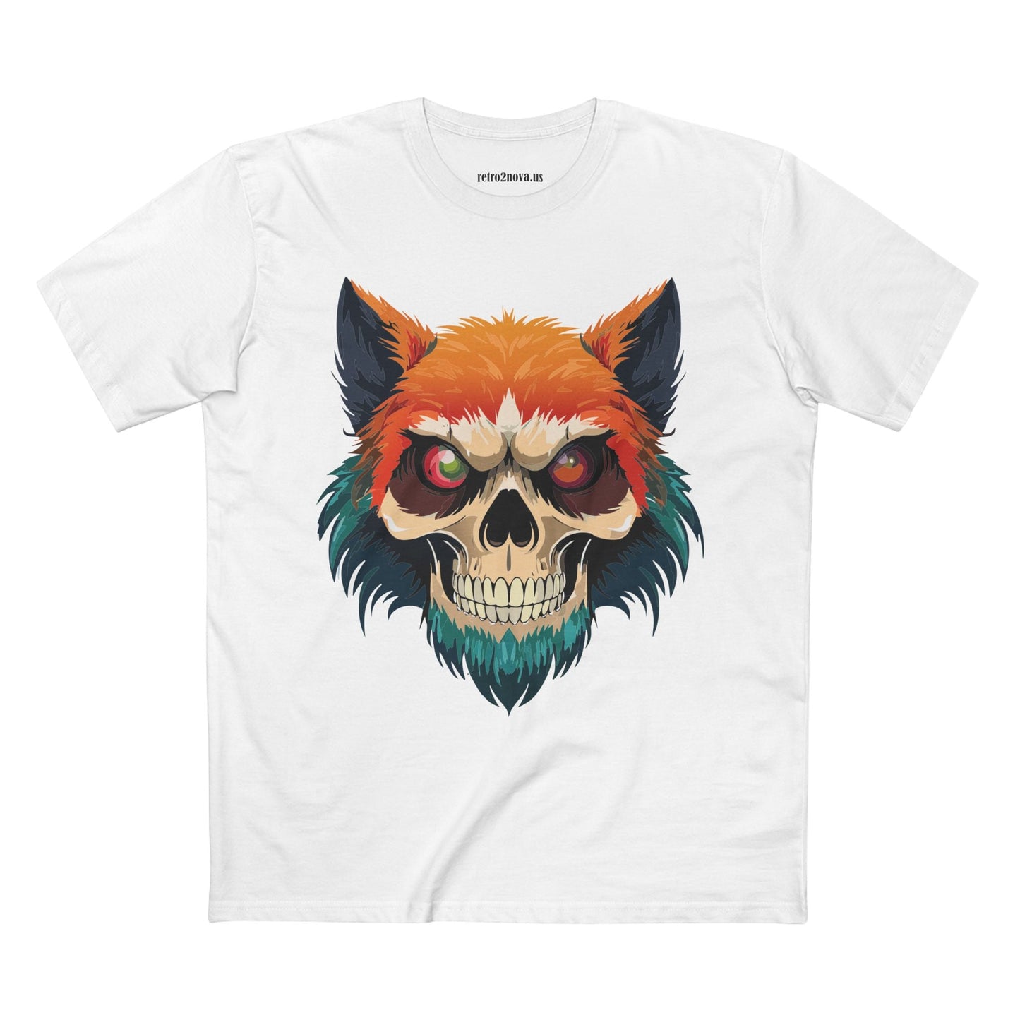 Skull Shirt Unisex Skeleton Tee Original Art By Retro2Nova Premium Cotton Tee Art Collection