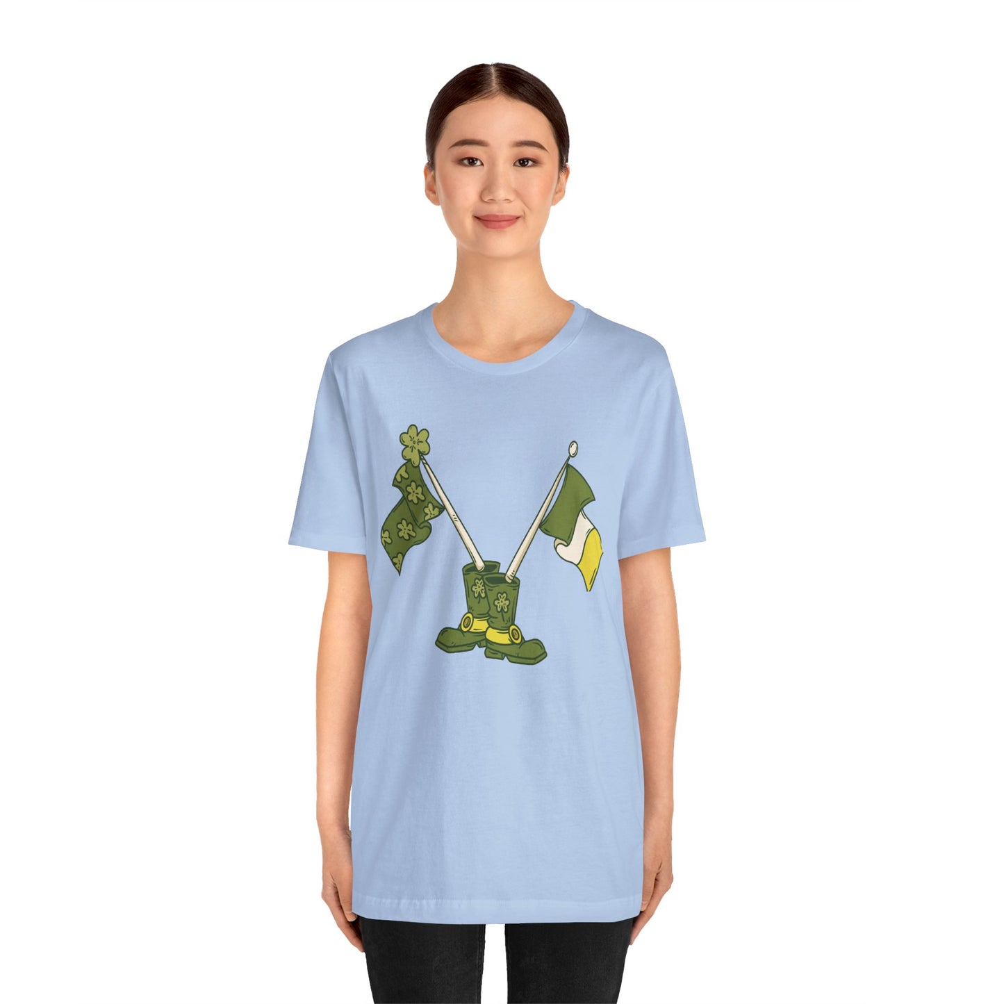 Unisex Cotton Tee Shirt with Lucky Prints