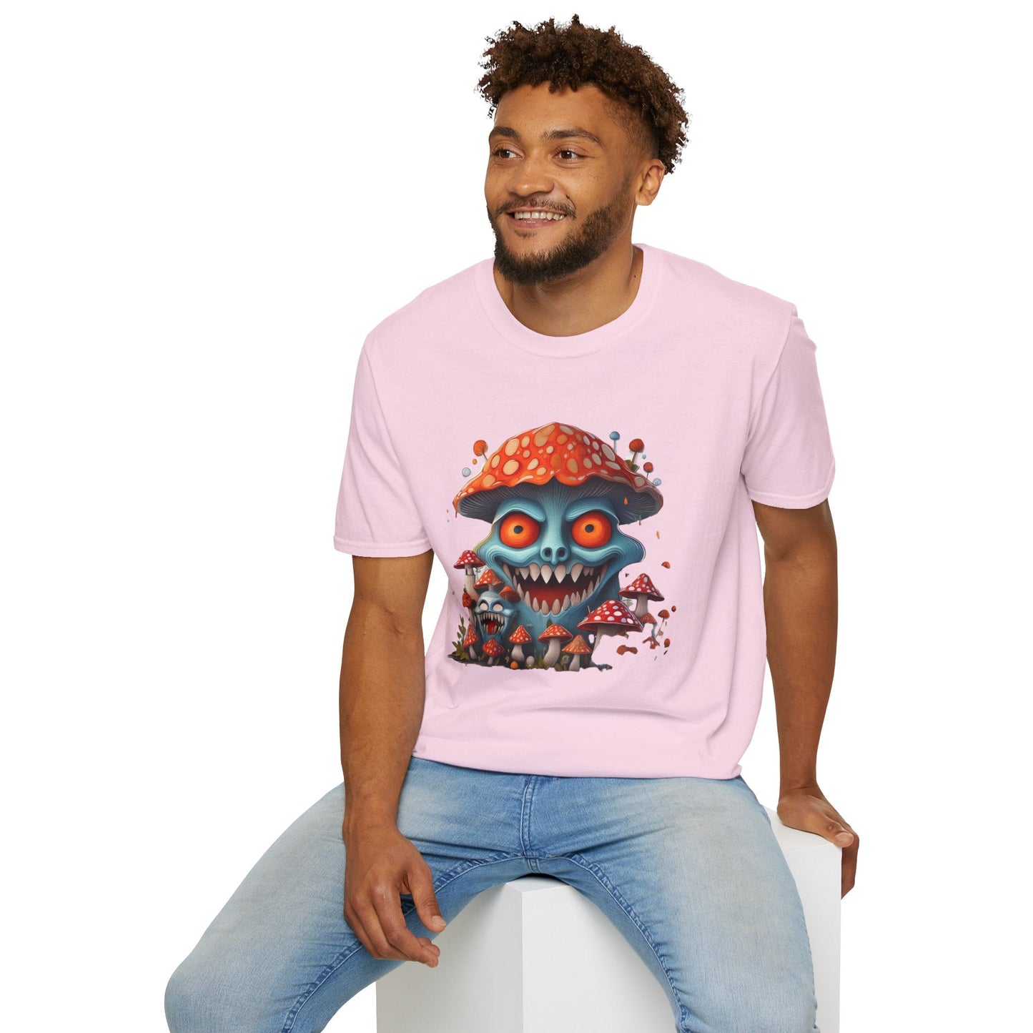 Mashroom Tee Shirt Unisex Softstyle Gildan 64000 Short Sleeve Tee With Funny Mashroom Fungus
